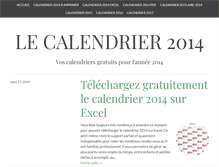 Tablet Screenshot of lecalendrier2014.com